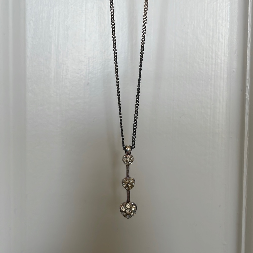 Triple stone necklace